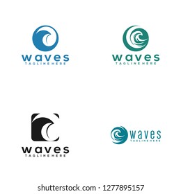 Waves Logo Template