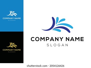  plantilla de logotipo de ondas. fondo del logotipo.  Mejor logotipo