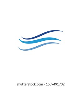 Waves Logo Template Vector Symbol Nature Stock Vector (Royalty Free ...