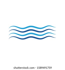 Waves Logo Template vector symbol nature