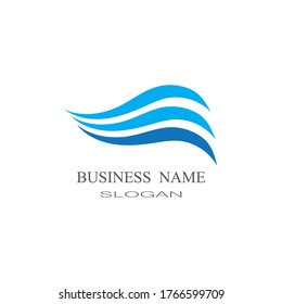 Waves Logo Template vector symbol nature