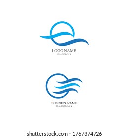 Waves Logo Template vector symbol nature