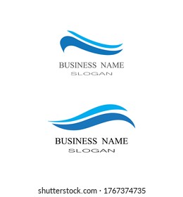 Waves Logo Template vector symbol nature