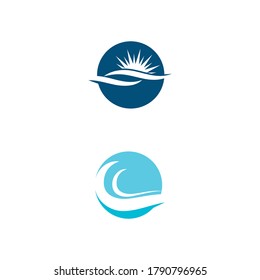 Waves Logo Template vector symbol nature