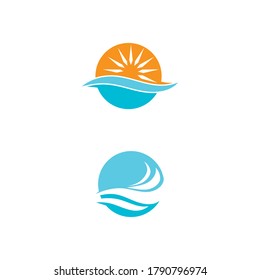 Waves Logo Template vector symbol nature