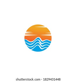 Waves Logo Template vector symbol nature