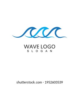 Waves Logo Template vector symbol nature