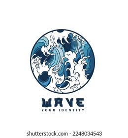 waves logo. wave vector. Waves icon	
