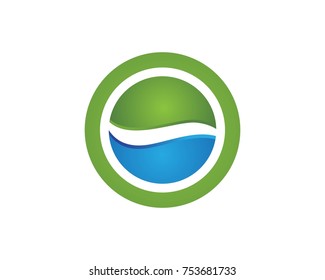 Waves logos Symbols