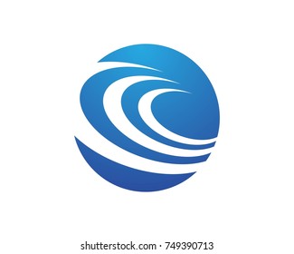 Waves logos Template vectors