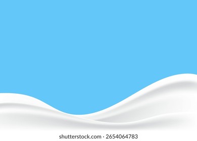 ondas de leite ou iogurte