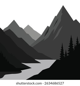 Waves of Mountains in Silence