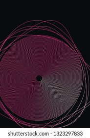 Waves musical abstract background. Minimalistic dynamic volume poster.