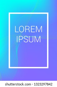 Waves musical abstract background. Minimalistic dynamic volume poster.