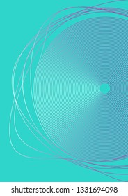 Waves musical abstract background. Minimalistic dynamic volume poster.