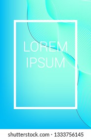 Waves musical abstract background. Minimalistic dynamic volume poster.
