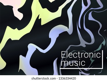 Waves musical abstract background. Minimalistic dynamic volume poster.