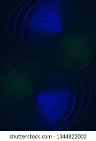 Waves musical abstract background. Minimalistic dynamic volume poster.