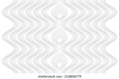 Olas sobre un fondo blanco. Textura vectorial sin inconvenientes.