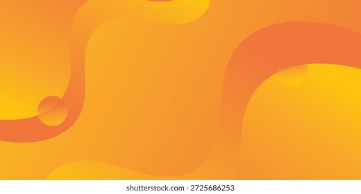 Wellen und orangegelber Farbverlauf. CFuturistisches Technologiekonzept
