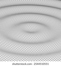 Waves of particles. Lines technology background. Pattern for presentations. Liquid waves abstract template. Vector illustration