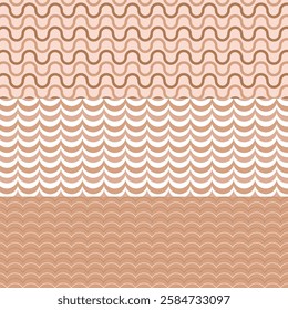 waves pattern. hand drawn waves illustration background.