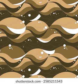 waves pattern. hand drawn waves illustration background.