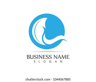 Waves of sea or ocean waves, blue water, splash and gale, vector illustration
