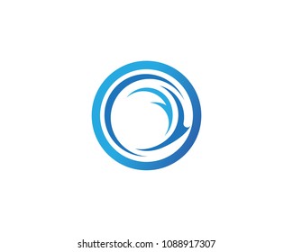 Waves of sea or ocean waves, blue water, splash and gale, vector illustration
