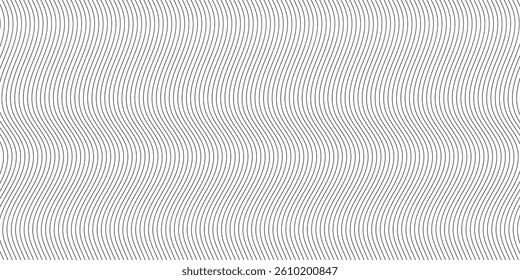Waves seamless curvy pattern. Simple wavy line seamless pattern background abstract grey, white smooth element swoosh speed wave modern stream transparent background.