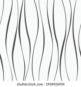 Waves seamless pattern. Abstract background of rounded line. Trendy geometric design.