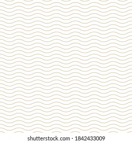 Waves seamless pattern with horizontal waves. Vector textile and surface design.