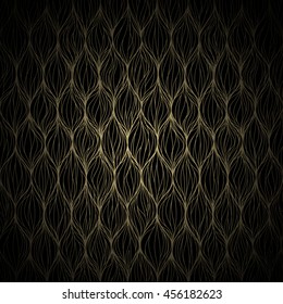 Waves seamless pattern. vector pattern for backgrounds, textile prints, wrapping, wallpapers. yellow and black