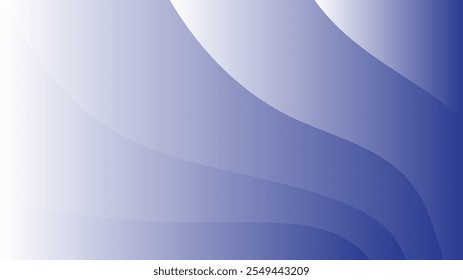 Waves of Serenity: Elegant Blue Curves Creating a Calming Atmosphere