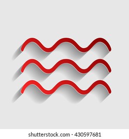Waves sign illustration