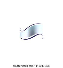 Waves and sound logo and symbols template

