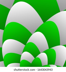 Waves, spiral. Volume curves with overlay and shadow. Modern refined abstract background. Background of the banner, poster, cover, and presentation template. Vector illustration