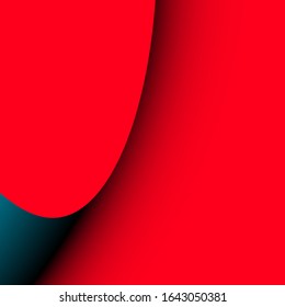 Waves, spiral. Volume curves with overlay and shadow. Modern refined abstract background. Background of the banner, poster, cover, and presentation template. Vector illustration