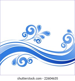 waves with splash