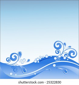 waves splashes and bubbles