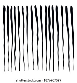 waves and stripes. Set of hand drawn wavy lines. Abstract background. Vector design elements isolated on white background
