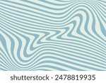 Waves, swirl, twirl pattern. Retro psychedelic style. Twisted and distorted vector texture in trendy. Y2k aesthetic. Vector illustration