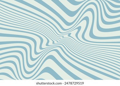 Ondas, remolino, patrón de giro. Estilo psicodélico retro. Textura de Vector retorcido y distorsionado en moda. Estética Y2K. Ilustración vectorial