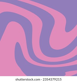 Waves, swirl, twirl pattern. Twisted and distorted vector texture in trendy retro psychedelic style. Y2k aesthetic. Groovy hippie 70s backgrounds