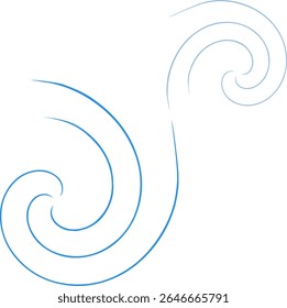 
Ondas de três elementos. Leve, fino, liso. Imprima sobre um tema marinho ou um logotipo para você.