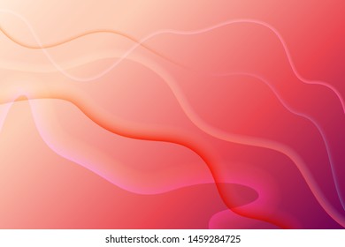 Waves vector abstract warm red colors background