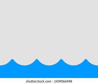 Waves vector design. Water wave icon. Wavy lines isolated.