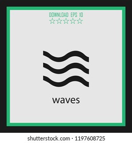 waves  vector icon