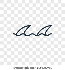 Waves vector icon isolated on transparent background, Waves logo concept