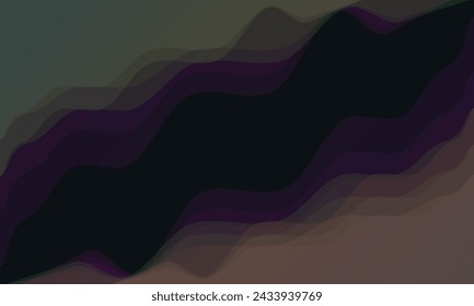  Waves Vector illustration. Abstract background